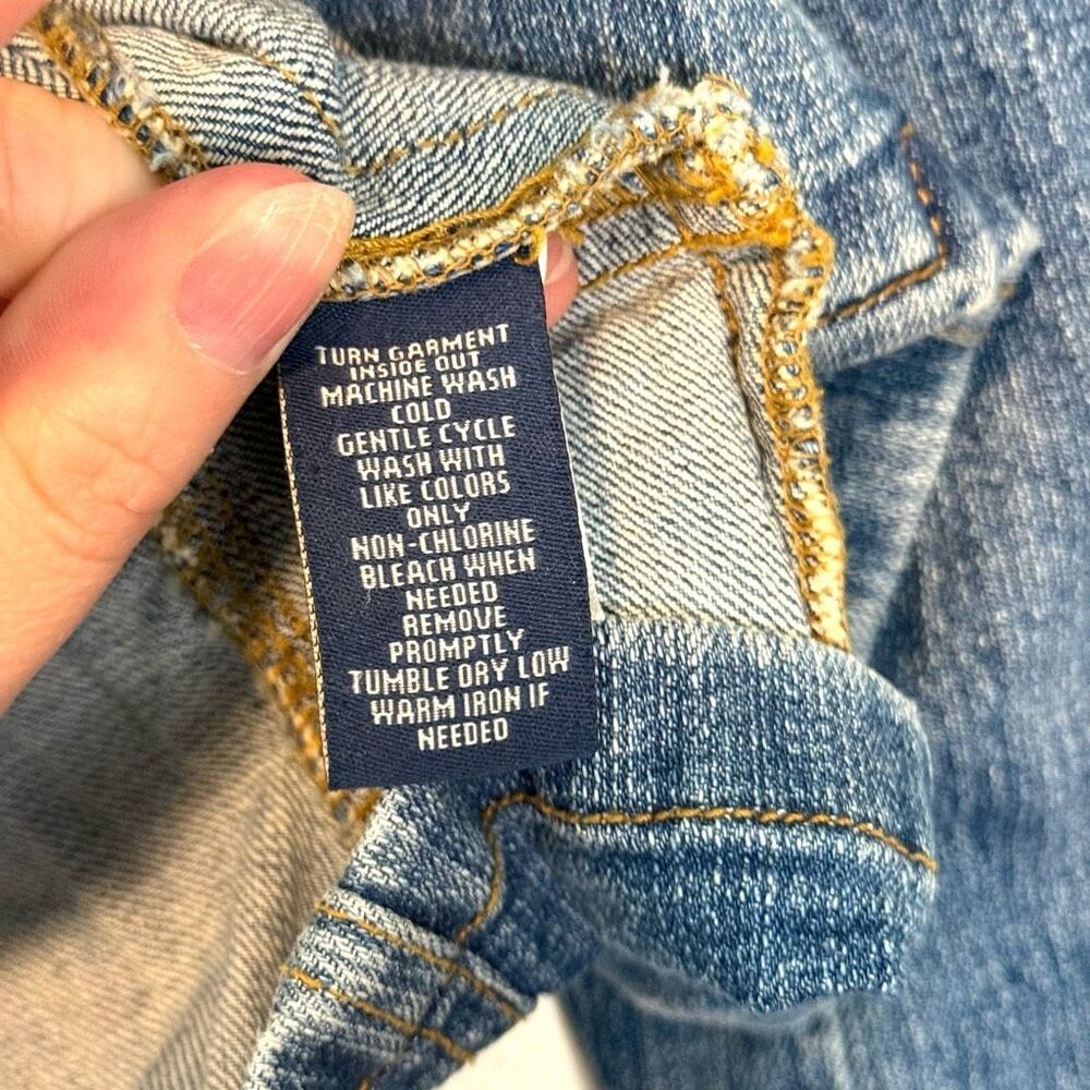 Vintage Chaps Denim Button Down Jacket Size Small - image 5